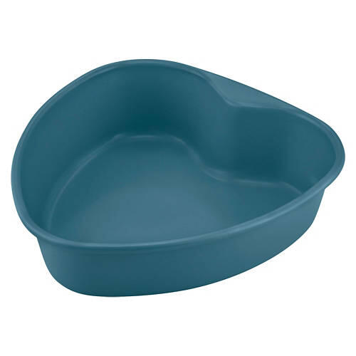 Mini Aluminized Steel Bakeware - Heart Shaped Pan, Blue