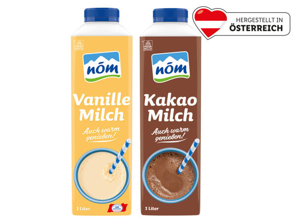 NÖM Vanille- oder Kakao-Milch