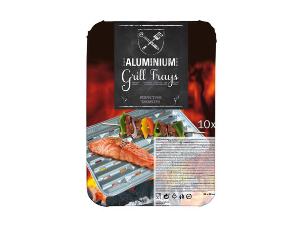 Vassoi in alluminio per barbecue