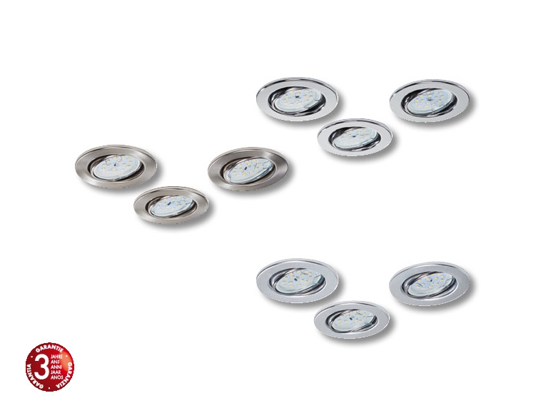 Spots encastrables à LED, lot de 3