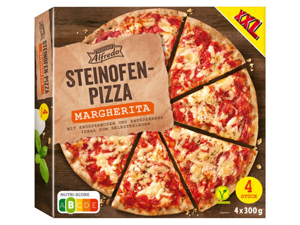 Steinofenpizza Margherita 3 Pizzen + 1 Pizza gratis