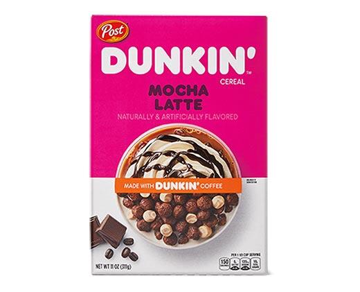Post 
 Dunkin Cereal Mocha Latte or Caramel Macchiato
