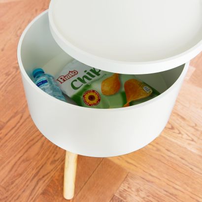 Table d'appoint avec bac de rangement