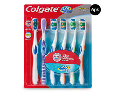 Colgate 360° Toothbrush 6pk