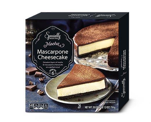 Specially Selected 
 Mocha or Vanilla Bean Mascarpone Cheesecake