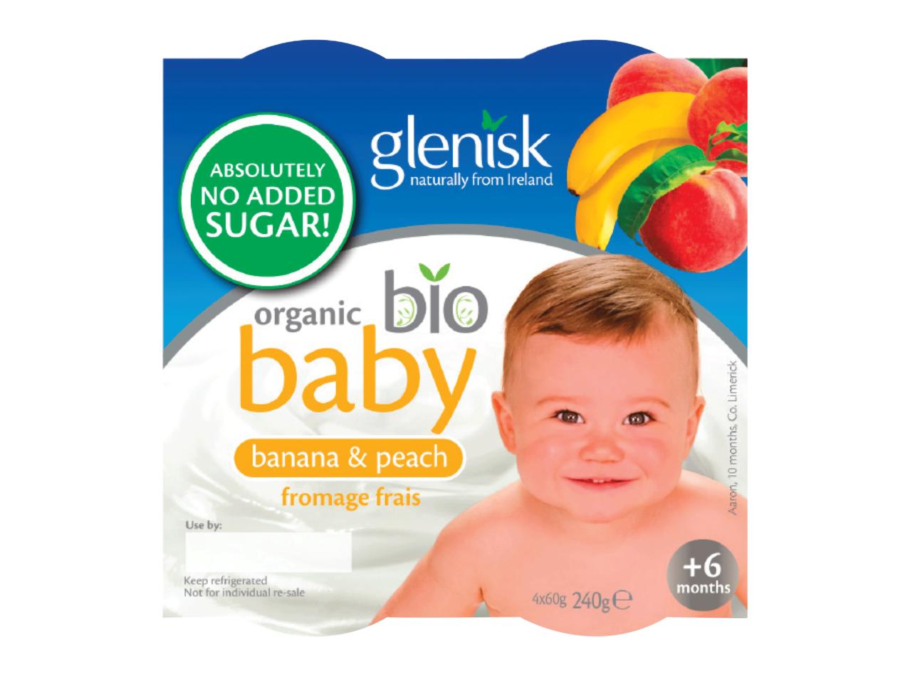 Glenisk Organic Sugar Free Fromage Frais Baby