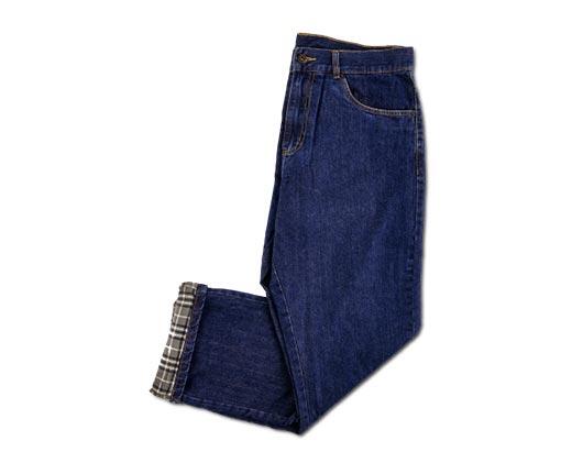 Adventuridge 
 Flannel- or Fleece-Lined Jeans