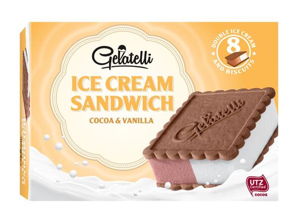 Tranche de biscuit glacée