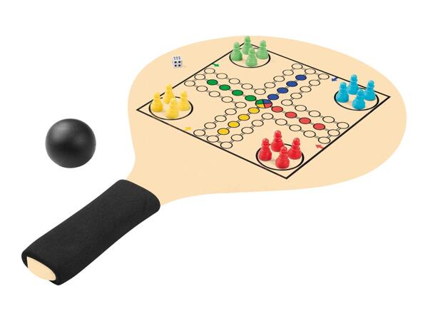Crivit Beach Bat & Ball Set With Board Games