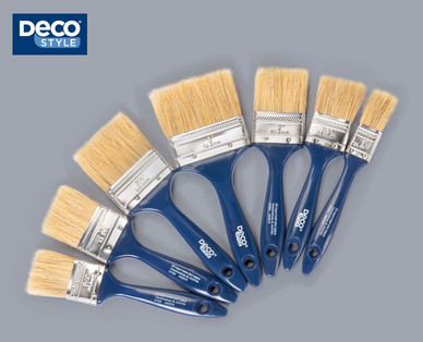 DECO STYLE Flachpinsel-Set, 7-teilig