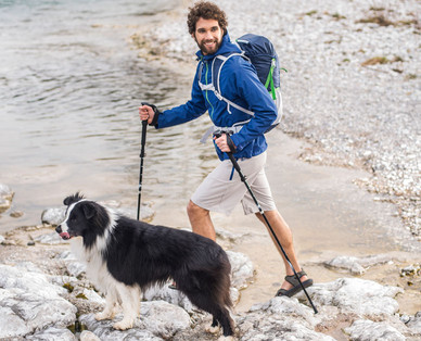 ADVENTURIDGE Faltbare Wanderstöcke