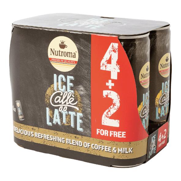 NUTROMA(R) 				Café latte glacé, 6 pcs