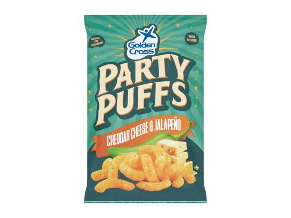 Golden Cross Party Puff Cheddar Cheese & Jalapeño