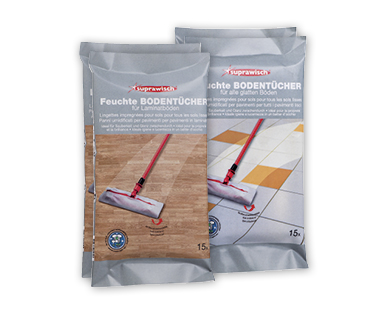 Lingettes imprégnées pour sols SUPRAWISCH(R)