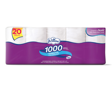 Willow 20-Roll Bath Tissue
