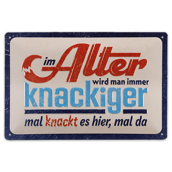 Retro-Metallschild "Freche Sprüche"