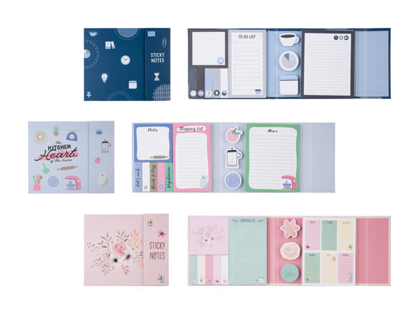 Set de blocs-notes auto-adhésifs