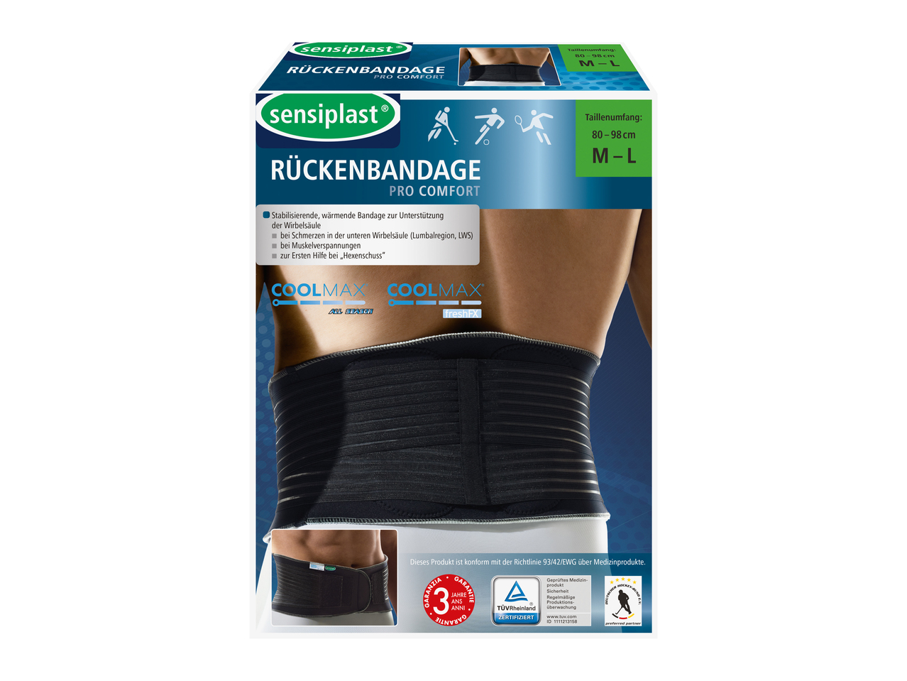 Ceinture lombaire pro comfort