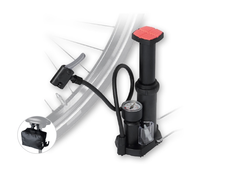 CRIVIT(R) Mini Foot Pump with ManometerCRIVIT(R) Mini Foot Pump with Manometer