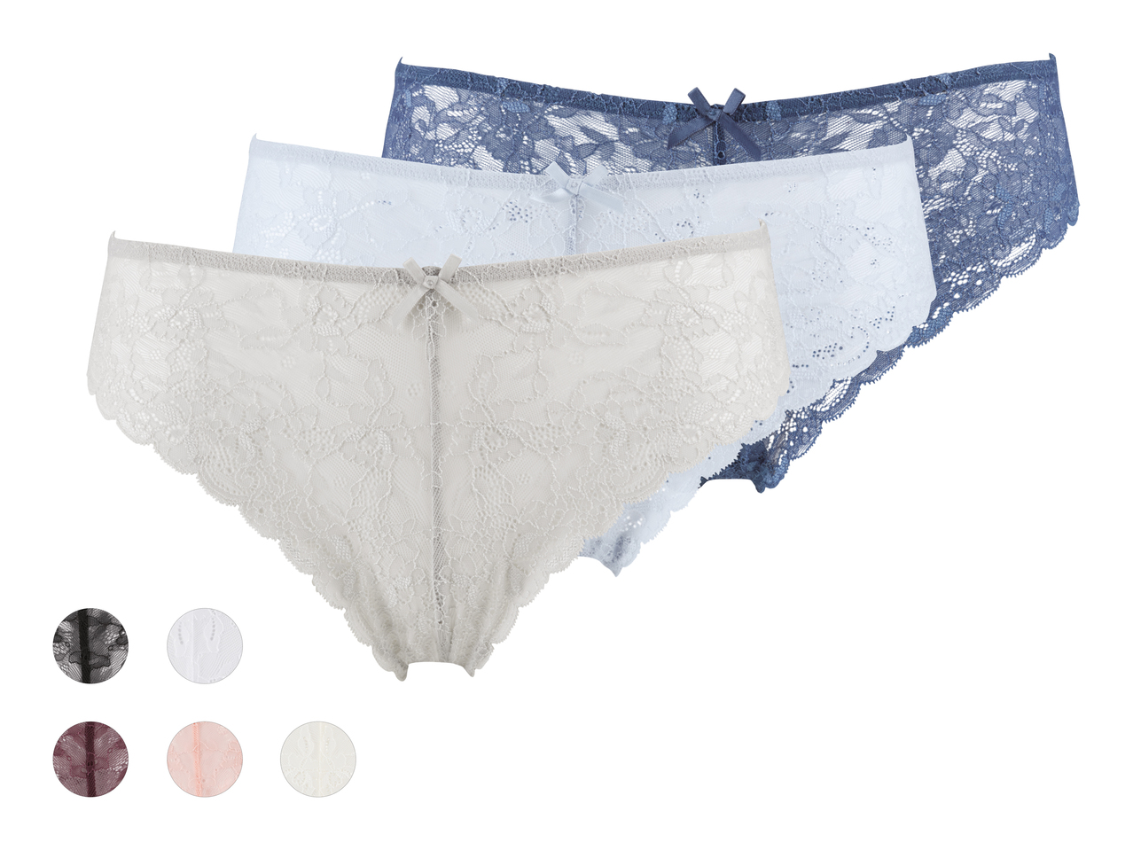 Slips brésiliens en dentelle, lot de 31
