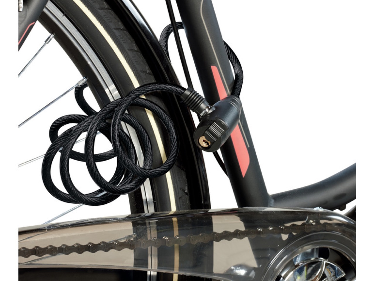 Kabellås för cykel1