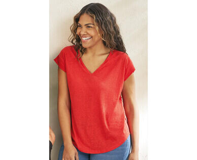 Linen Blend Tee