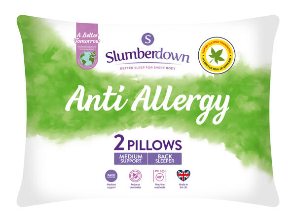Slumberdown Anti-Allergy Pillow - 2 pack