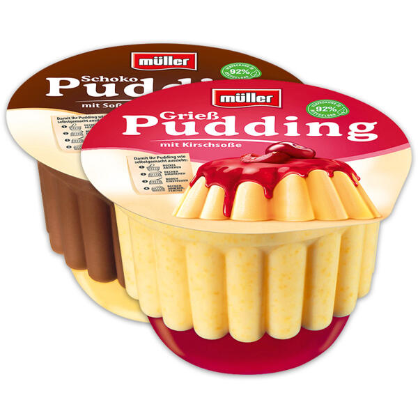 Pudding mit Soße
