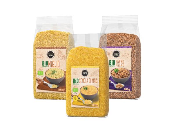 Organic cereals assorted