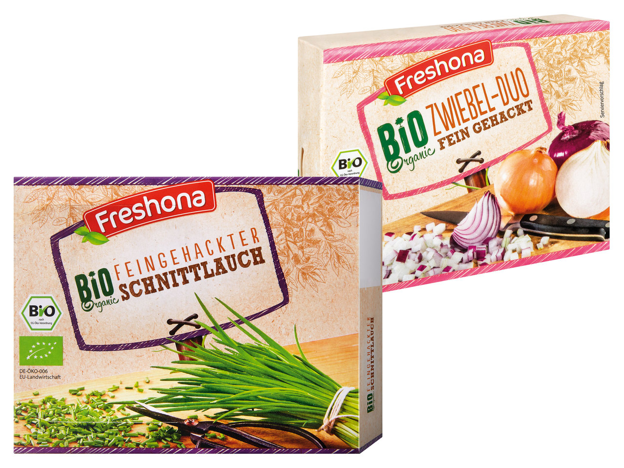 FRESHONA Bio-Kräuter/Zwiebel Duo