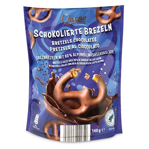 CHOCEUR Schokolierte Brezel, Vollmilch