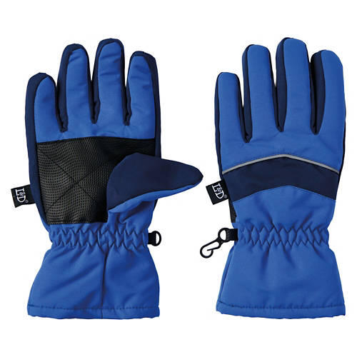 Children's Waterproof Winter Gloves - Blue, S
