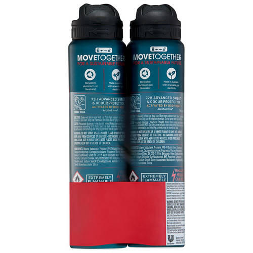 Antiperspirant 72 Hour 2 Pack 130g