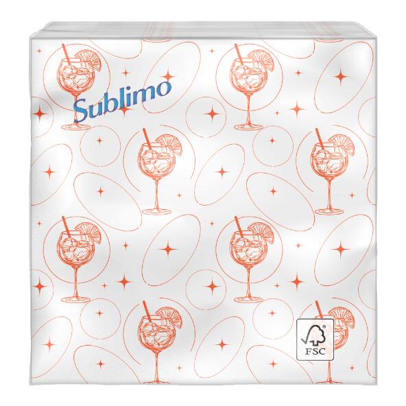 SUBLIMO(R) 				Serviettes de fête, 25 ou 40 pcs