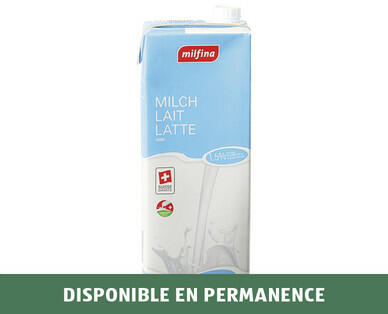 MILFINA 
 LAIT UHT 1,5 % DE MAT. GRASSES*