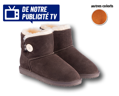Bottines en fourrure d'agneau pour femmes BLUE MOTION