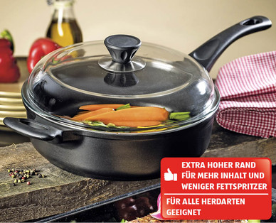 CROFTON(R) Aluguss-Pfanne mit Glasdeckel