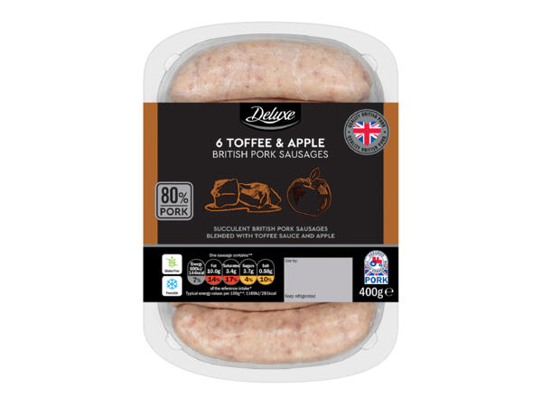 Deluxe 6 Toffee & Apple British Pork Sausages