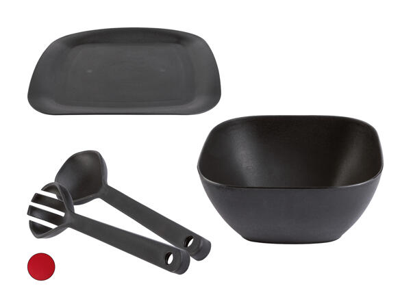 Coupelle/assiette/couverts à salade