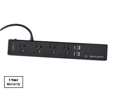 4-Way Powerboard with USB-C