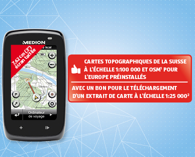 Système de navigation Outdoor 7,62 cm (3") MEDION(R) GoPal(R)