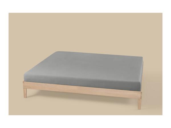 Grey Jersey Fitted Sheet - King