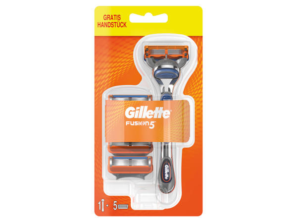 GILLETTE Fusion Rasierer + 5 Klingen