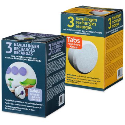 Recharges pour absorbeur d'humidité, 3 pcs
