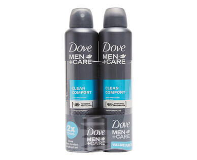 Dove Antiperspirant Deodorant for Men 2 x 148g or Women 2 x 127g