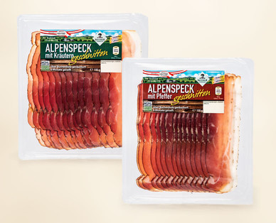 Alpenspeck geschnitten