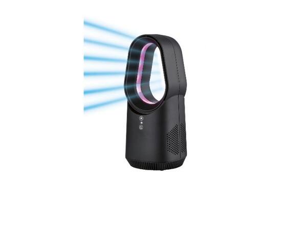 Stolní bezlopatkový mini ventilátor s LED osvětlením