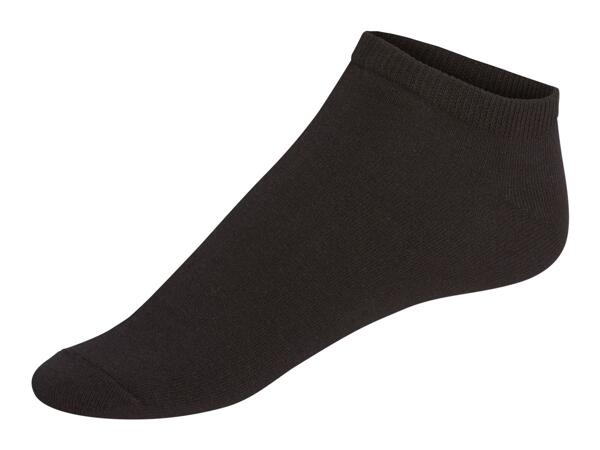 Livergy Men's Trainer Socks - 7 Pairs - Black