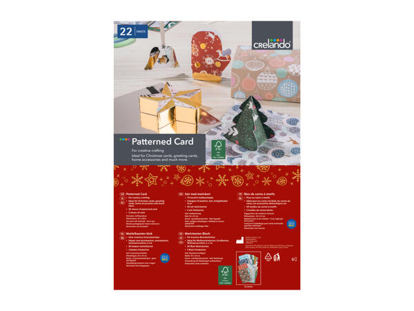 Crelando Christmas Craft Paper / Card Assortment