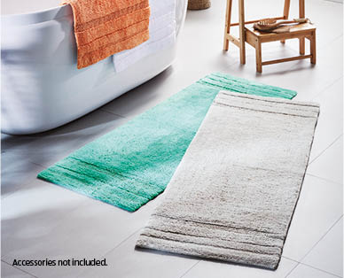 Luxury Cotton Tufted Bath Runner